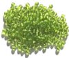 100 4mm Transparent Olive Round Glass Beads